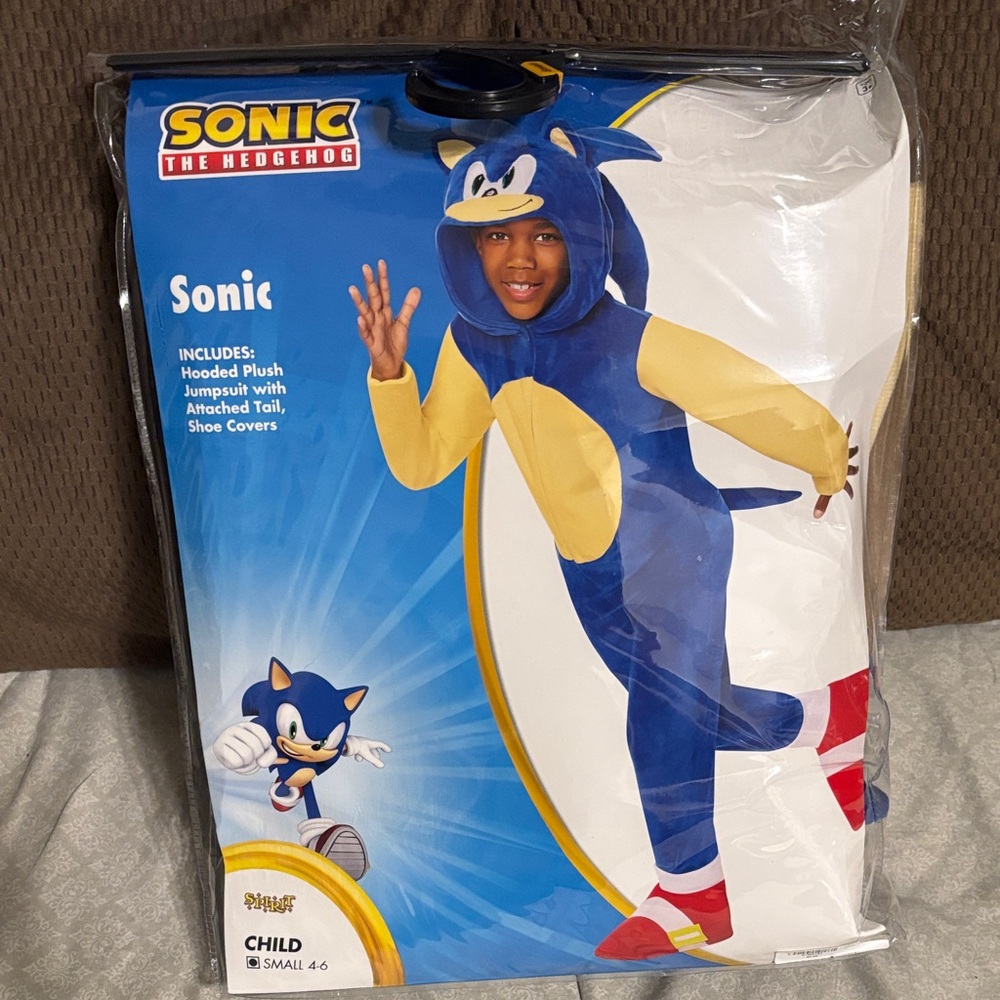 Sonic Kids Costume - Blue and Yellow BRAND NEW NEVER WORN